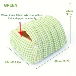 TEMU 사계절 사용 가능한 분리 및 세탁 가능한 고양이 하우스 및 침낭. 겨울철 따뜻한 둥지 제공. 완전 밀폐형 디자인, 다기능, 다양한 색상, 성인 고양이 1마리 또는 새끼 고양이 2마리를 위한 넉넉한 공간 제공.