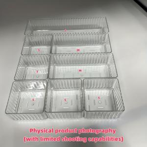 TEMU 다중 서랍이 있는 쌓을 수 있고 조절 가능한 정리함 세트. 화장품, 사무용품, 데스크탑 필수품 보관에 적합하며 메이크업 전문가, 네일 , 미용 기구, 학생용 학용품으로 완벽합니다.|네일재료