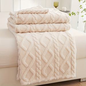 TEMU 모던 3D 자카드 거실 덮개 담요, 기하학적 패턴, 초극세사, 가볍고 편안한 플리스 소재, 소파, 침대, 의자용, 사계절 사용 가능