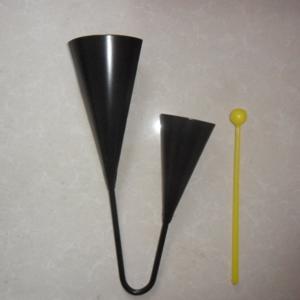 TEMU 1세트 투톤 메탈 더블 벨 카우벨 퍼커션 악기 스트라이커 퍼커션 악기