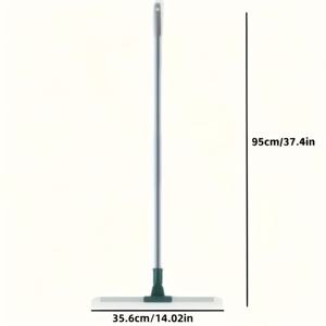 TEMU 내구성 있는 플라스틱 손잡이의 다기능 빗자루 겸 스크레이퍼 1개, 욕실, 주방, 거실용 - 공간 절약형 디자인, 다용도 바닥 청소기 | 현대적인 청소 도구 | 청소용 브러시