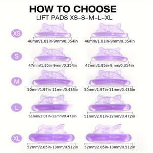 TEMU 5쌍 프리 글루 속눈썹 리프트 패드, 귀여운 베어 자가 접착식 속눈썹 리프트 로드, 세척 쉬움, 다양한 길이의 속눈썹에 적합한 재사용 가능 메이크업 도구, 살롱 및 DIY용