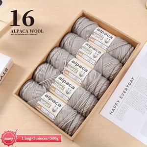 TEMU 고품질 245구 알파카 울 청키 얀, 가을/겨울 남녀 패션 따뜻한 스웨터, 가디건, 코트, 스카프, 모자, 장갑, 울 바지, 무릎 보호대 및 기타 의류 또는 담요, 쿠션, 카펫 제작용