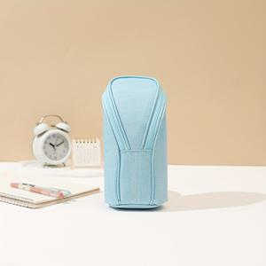 TEMU 새로운 스탠딩 필통, 휴대용 문구 가방, 대용량 연필 홀더, 여행 화장품 정리함, 펜 및 마커 보관함, 메이크업 파우치, 사무실 데스크 오거나이저, 세탁 가능한 학용품 선물 세트