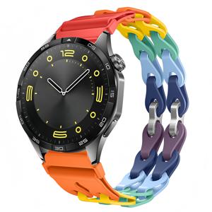 TEMU 새로운 팔찌 스타일의 속이 빈 컬러풀 실리콘 스마트 워치 밴드, 7/6/5 Pro/4/클래식 40mm, 44mm/액티브 2와 호환, 화웨이, 갤럭시, 호노르, 리프, 가르미닌, 샤오미, 바운티지의 20/22mm 모델에 적합