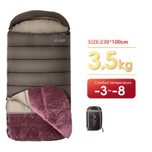 TEMU 1인용 BISINNA 휴대용 캠핑 침낭 | 4계절 경량 백패킹 & 하이킹 장비, 지퍼 잠금, 겨울, 가을, 봄, 여름 야외 활동에 적합, 폴리에스터 충전재 및 원단, 타원형