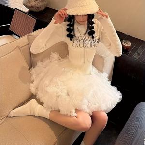 TEMU 로리타 스타일 45cm 숏 본넬리스 소프트 툴 데일리 퍼피 마시멜로 스커트 서포트