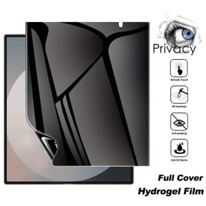 TEMU 1개 안티 스파이 프라이빗 유연 내부 필름 [유리 아님] 삼성 갤럭시 Z 폴드 7 6 5 4 3 2 5G용, 풀 커버리지, 케이스 친화적, 기포 없음, 스크래치 방지, 셀프 힐링