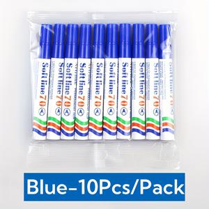 TEMU 6/10팩 2mm 영구 마커, 빠른 건조 잉크 및 모든 표면에 대한 변색 방지, 전문 물류용 펜 (검정, 파랑, 빨강)