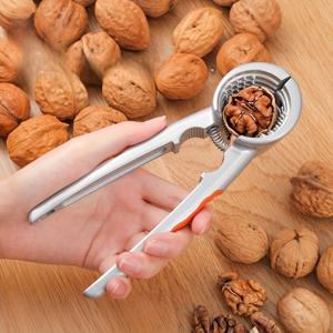 TEMU 인체공학적 손잡이가 있는 강력한 금속 너트 크랙커 | 너트, 피칸, 헤이즐넛, 아몬드, 카슈, 피스타치오, 마카다미아 너트, 호두, 브라질 너트용 수동 - 간편한 세척 디자인 & 튼튼한 구조, 가정 주방용 - 내구성 있는 알루미늄 구조