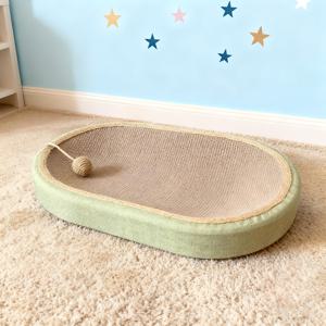 TEMU 대형 60cm/23.6인치 고양이 스크래처 보드 및 침대 - 헤비듀티 타원형 고양이 침대, 조립 불필요, 사계절 사용 가능, 대형 견종, 새끼 고양이 및 다중 고양이 가정용 내구성 고양이 타워, 필수 고양이 액세서리, 고양이 활동 증진, 편안한 고양이 소파