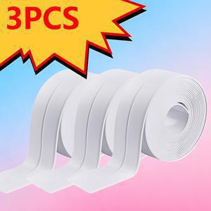 TEMU 홈 리모델링 누수 방지 테이프, 방수 및 방습 실링 테이프, 3롤 팩 (폭: 0.87인치, 롤당 길이: 126인치) - 욕실, 샤워, 싱크대, 바닥 및 벽의 밀봉에 적합 - 방습 재질로 제작