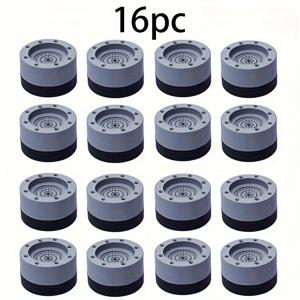 TEMU 세탁기용 4개/8개/16개 높이 조절, 미끄럼 방지 및 충격 흡수 패드, 완전 자동 범용 고정기, 냉장고, 가구 베이스에 적합, 높이 조절 및 충격 흡수 패드, 욕실 액세서리, 홈 , 세탁물 정리, 세탁물 보관 및 정리|냉장고