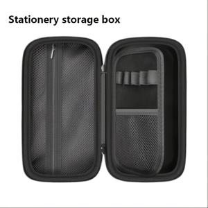 TEMU 펜 및 마커 보관용 대형 필통, 사무실 및 대학 사용에 적합, 블랙 색상으로 제공, 박스만 포함