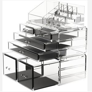 TEMU 화장품 보관함 3개 세트 (6단 서랍 포함)