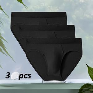 TEMU 남성용 편안한 스포츠 삼각 속옷 3개 세트