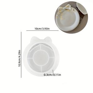 TEMU 보우형 라운드 트레이 보관용 실리콘 몰드 클레이 & 석고 레진 실리콘 몰드 쥬얼리 디스플레이 레진 실리콘 몰드 라운드 트레이 석고 실리콘 몰드 쥬얼리 접시 장식용 접시 침실 장식 데스크탑 장식 DIY 아트워크 휴일 선물