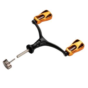 TEMU 낚시릴 핸들 DIY 플러그인 더블 로커 암 - 세 가지 색상 제공, 금속 전기도금 공정으로 쉬운 설치 디자인, 그립 편안함 및 낚시릴 성능 향상, 루어 바다 낚시 등 다양한 시나리오에 적합. 스피닝 휠을 개인화할 수 있는 쉽게 교체 가능한 업그레이드|낚시대