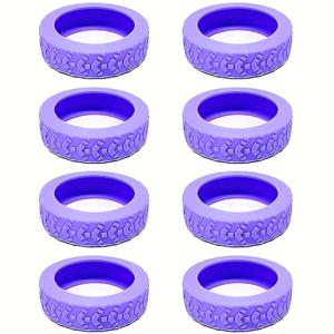 TEMU 8개 실리콘 바퀴 커버 - 여행 가방 휠 보호대, 충격 방지 슈트케이스 휠 슬리브, 소음 감소 여행 액세서리