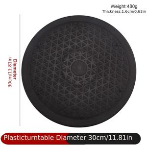 TEMU 30cm 플라스틱 턴테이블 꽃꽂이 컴퓨터 회전대 도자기 점토 조각 제품 전시용 회전대