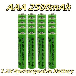 TEMU 고용량 1.2V 2500mAh NI-MH AAA 충전식 배터리 - 태양광 조명, 소형 자동차, 마우스, 시계, 키보드, 라디오, 계산기, 게임 핸들, 리모컨용, 장시간 사용 가능, 최대 1200회 충전, 사전 충전 완료