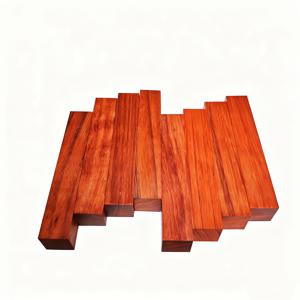 TEMU 파도크 목재 스트립 4개 (12x2x2cm) - 목공, 공예 프로젝트, 모델 제작용 경목재 - 매끄러운 마감, 조밀하고 안정적인 이국적 목재 블랭크, 크리스마스 선물