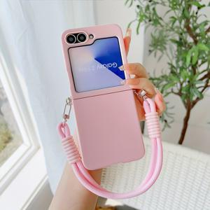 TEMU 1 보라색/파란색/흰색/분홍색/검정색/핫핑크 폰 케이스 | 모바일 폰 케이스 | 귀여운 폰 보호 백커버 | 삼성 갤럭시 Z 플립 3/4/5/6/7 호환 | 남녀공용 랜야드 폰 케이스 | 새로운 패션 폰 액세서리 | 휴일 선물, 스타일리시한 폰 액세서리,귀여운 휴대폰 액세서리,고품질 케이스,스마트폰 커버,트렌디한 폰 액세서리