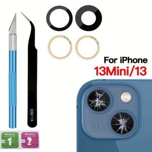 TEMU 아이폰 12프로맥스 13미니 13 14프로 14 프로맥스용 후면 카메라 유리 렌즈 교체