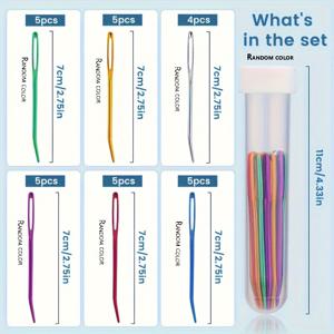 TEMU 30개입 실 바늘 세트. 큰 바늘구의 구부러진 태피스트리 바늘로, 스테인리스 스틸 재질로 손바느질에 적합하며 보관 케이스가 함께 제공됩니다. 태피스트리, 재봉 및 직조에 적합하며 다양한 색상으로 제공됩니다.