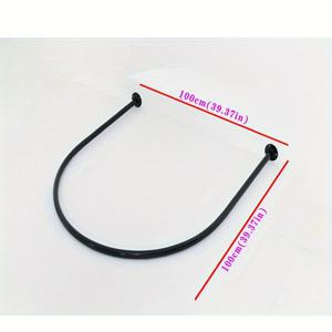 TEMU 벽걸이형 헤비듀티 U자형 임시 탈의실 폴 - 공간절약형, 의류매장, 드레싱룸, 소매점, 멀티 피팅룸 파티션, 설치 (대대적 리모델링 불필요)|가벽파티션