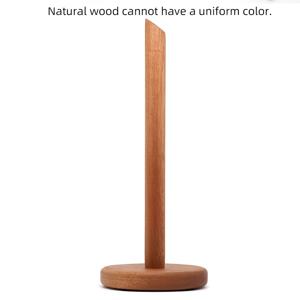 TEMU 솔리드 우드 수직 주방 휴지 홀더, 가정용 롤 페이퍼 보관 선반, 드릴링 필요 없음