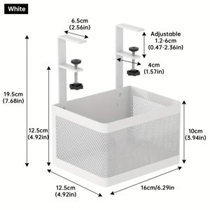 TEMU 1개 책상 하부 수납 랙, 문구류를 위한 마법의 정리함, 게임 데스크 및 작업 스테이션에 적합, 걸이형 바구니 및 서랍 상자 포함, 가정용 수납을 위한 책상 및 서랍 정리함