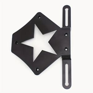 TEMU 오토바이용 조절 가능한 블랙 새들백 지지대, 보버, 투어링 바이크, 디트 바이크 및 카페 레이서에 적합