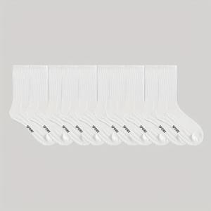 TEMU 10켤레 여름 남성용 스포츠 양말, 쿠션 처리, 사계절용, 롱 튜브, 두꺼운 블랙 앤 화이트, 농구, 러닝 및 피트니스에 적합