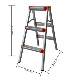 TEMU RV용 3/4단 접이식 알루미늄 사다리 스툴, 집 개조 및 외부 유지 보수에 적합, RV에서 물품 보관 및 운반에 편리함