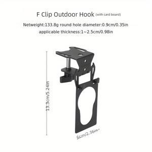 TEMU 헤비듀티 멀티펑셔널 캠핑 후크 & 병따개 및 마운팅 플레이트 - 야외 조리기구, 테이블 & 백팩 정리함 - 휴대용 그릴 액세서리 (캠핑, 피크닉, 테일게잉트링)