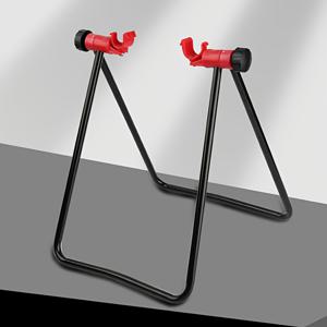 TEMU 휴대용 자전거 수리 스탠드 - 조절 가능한 블랙 마운틴 바이크 지지 프레임, 삼각형 마운틴 바이크 주차 스탠드, U자형 로드 바이크 수리 스탠드, 접이식 유지 보수 랙