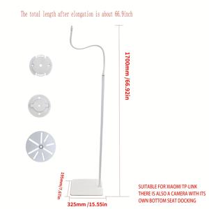 TEMU Hellobaby, Baby Optical DXR-8/8 Pro, Eufy, Vava/Hipp 및 Nooie Baby Monitor, Owlet 및 Motorola Baby Monitor, Xiaomi Tp-Link을 포함한 모든 카메라용 1/4 스크류 마운트를 갖춘 35인치 또는 66인치 플로어 스탠드