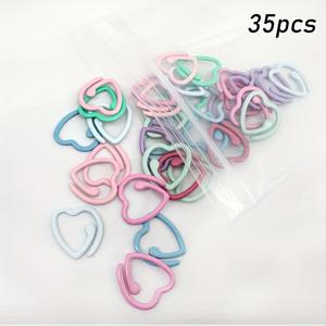 TEMU 15/35개 금속 오픈엔드 스티치 마커와 크로셰 훅, 내구성 있는 크로셰 액세서리, 수공예 및 DIY 프로젝트용, 크로셰, 뜨개질, 패브릭 라벨, 의류 마킹 등에 적합