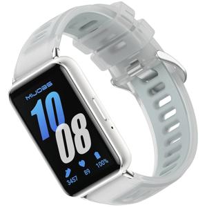 TEMU 삼성 갤럭시 Fit 3 호환 투톤 실리콘 스트랩. 남녀 모두에게 적합한 반투명 젤리 디자인. 다양한 색상으로 제공되는 조절 가능한 스포츠 피트니스 손목 밴드이며, 스포츠 활동에 적합합니다.