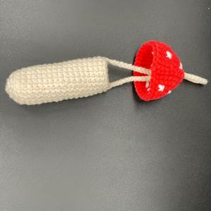 TEMU 핸드메이드 버섯 미니백 - 끈으로 조이는 버섯 모양 파우치, 립스틱, USB 드라이브 및 소품 수납용 - 가을, 할로윈, 크리스마스에 어울리는 귀여운 수제 선물