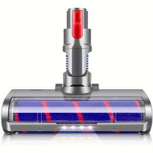 TEMU 다이슨 V7 V8 V10 V11 V15 진공 청소기 교체용 모터헤드 - 회전식 소프트 롤러 브러시 바닥/부착물, 다이슨 V15/V11/V10/V8/V7 스틱 & 핸드헬드 진공 청소기용 (전원 없음, 부품 #759649-004)