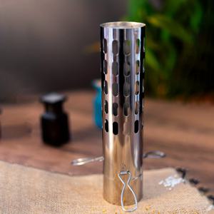 TEMU 내구성 강한 스테인리스 스틸 방풍 방염 굴뚝 - 나무 난로 및 텐트/캠핑용, 6cm/2.36