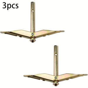 TEMU 3개 세트 앵커 스테이크 후크 트램펄린 앵커 헤비듀티 지면 앵커 세트 캐비닛 앵커 키트 트래핑 케이블 와이어 항공기 케이블 텐트 캐노피 타프