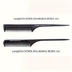 TEMU 2개입-뾰족한 끝 꼬리 빗/긴 및 짧은 뾰족한 끝 꼬리 빗/미세한 꼬리 빗/염색 및 하이라이트용/긴 손잡이/정전기 방지 내열성 헤어 티징 빗, 업두 스타일링 빗/인기 헤어드레싱 도구