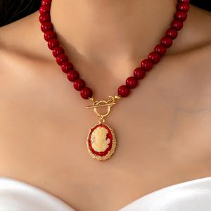 TEMU 세련되고 미니멀한 여성용 목걸이, 아름다운 헤드 디자인 특징