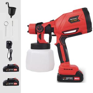 TEMU [국내발송] MFOIAY 21v 1개 전기 스프레이 건, 페인트 스프레이 건, 오일 스프레이 건, 스프레이 포트, 외부 벽용 소형 페인트 스프레이 기계, 라텍스 페인트 신성한 도구