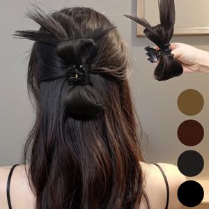 TEMU 가시번 올림머리 가발 집게핀, 페이크 올림머리, 반묶음 헤어핀, 로우번 머리핀, 헤어 클립, 머리삔, 가발 집게삔, 머리집게