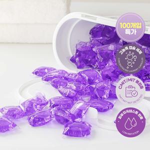 TEMU 쉼표365 고농축 디바인 캡슐세제 100개입 세탁세제 중성 일반 드럼 겸용 대용량