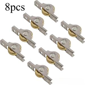 TEMU 8개 풀리, 도어 및 창문, 스크린 도어 롤러, 테라스 도어 롤러, 차고 스크린 도어 교체용 롤러, 옷장, 캐비닛, 책장, 문 및 창문에 적합 - 내구성 있는 금속 구조와 부드러운 롤링 베어링